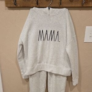 Rae Dunn Cream Womens Pajamas Set Size Small NWOT